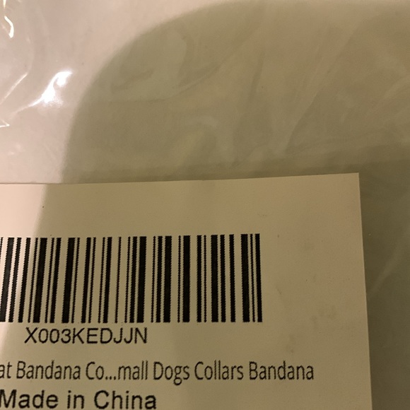 Red bandana dog or cat collar - Picture 6 of 7